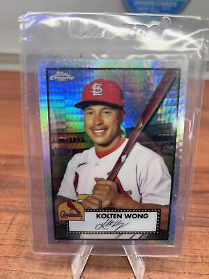 Cheap Sneaks Footwear/Sports Cards Baseball Card 2021 Topps Chrome Platinum Anniversary #356 Kolten Wong Prism Refracto