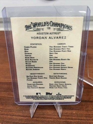 Cheap Sneaks Footwear/Sports Cards Baseball Card 2022 Allen and Ginter Chrome #120 Yordan Alvarez - Houston Astros
