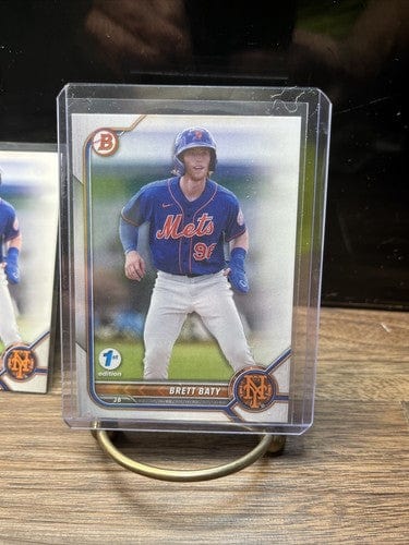 Cheap Sneaks Footwear/Sports Cards Baseball Card 2022 Bowman 1st Edition #BPPF-5 Brett Baty  New York Mets + 2022 Bowma