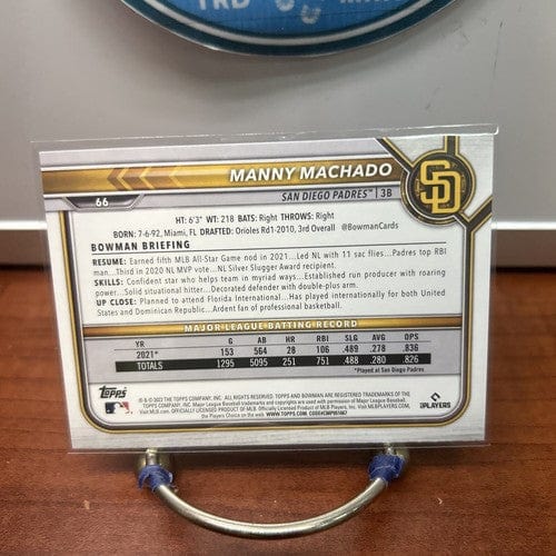 Cheap Sneaks Footwear/Sports Cards Baseball Card 2022 Bowman Baseball Manny Machado Base #66 San Diego Padres