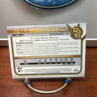 Cheap Sneaks Footwear/Sports Cards Baseball Card 2022 Bowman Baseball Manny Machado Base #66 San Diego Padres
