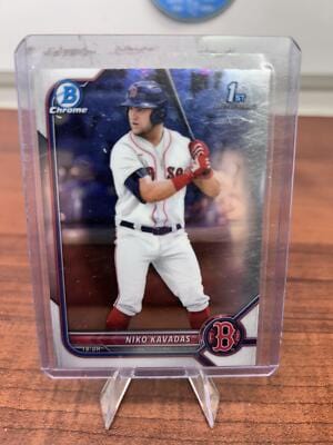 Cheap Sneaks Footwear/Sports Cards Baseball Card 2022 Bowman #BP-68 Niko Kavadas Prospects Fuchsia #/299