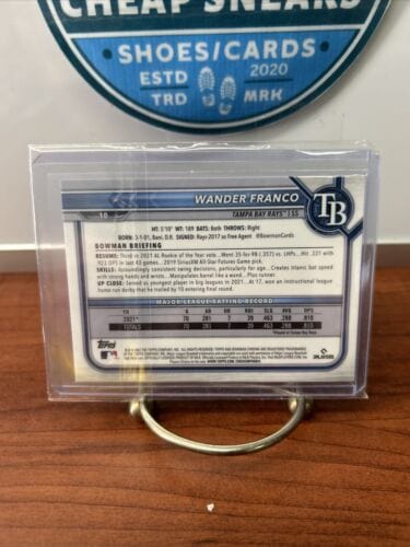 Cheap Sneaks Footwear/Sports Cards Baseball Card 2022 Bowman Chrome #10 Wander Franco Tampa Bay Rays Rookie Card RC