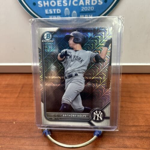Cheap Sneaks Footwear/Sports Cards Baseball Card 2022 Bowman Chrome Anthony Volpe Mega Box Mojo Refractor #BCP-182 Yank