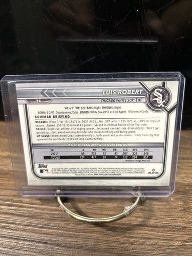 Cheap Sneaks Footwear/Sports Cards Baseball Card 2022 Bowman Chrome Base #24 Luis Robert - Chicago White Sox