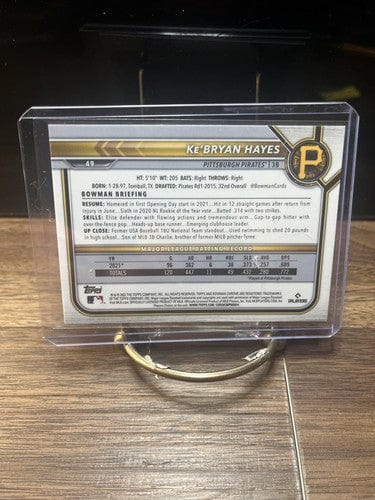 Cheap Sneaks Footwear/Sports Cards Baseball Card 2022 Bowman Chrome Base #49 Ke'Bryan Hayes - Pittsburgh Pirates