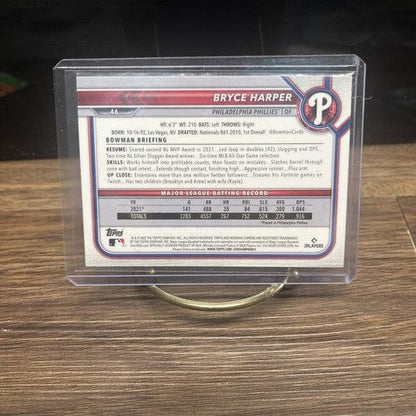 Cheap Sneaks Footwear/Sports Cards Baseball Card 2022 Bowman Chrome Bryce Harper #46