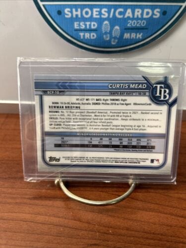 Cheap Sneaks Footwear/Sports Cards Baseball Card 2022 Bowman Chrome Curtis Mead 1st Bowman Prospect #BCP-10