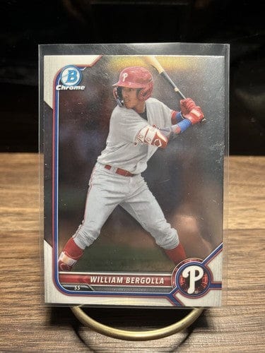 Cheap Sneaks Footwear/Sports Cards Baseball Card 2022 Bowman Chrome Draft #BDC88 William Bergolla Phillies