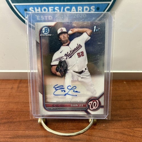 Cheap Sneaks Footwear/Sports Cards Baseball Card 2022 Bowman Chrome Evan Lee #CPA-EL 1st Chrome Prospect Auto Nationals
