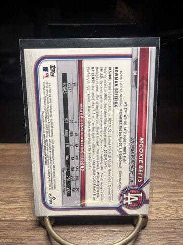 Cheap Sneaks Footwear/Sports Cards Baseball Card 2022 Bowman Chrome MOOKIE BETTS Base #84 Los Angeles Dodgers