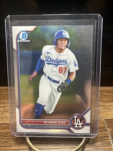 Cheap Sneaks Footwear/Sports Cards Baseball Card 2022 Bowman Chrome Prospects Wilman Diaz Los Angeles Dodgers #BCP-135