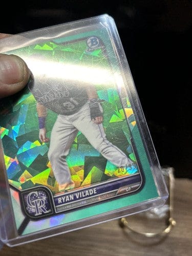 Cheap Sneaks Footwear/Sports Cards Baseball Card 2022 Bowman Chrome Sapphire #14 Ryan Vilade Aqua Refractor RC 20/99 Ro