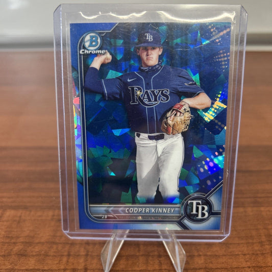Cheap Sneaks Footwear/Sports Cards Baseball Card 2022 Bowman Chrome Sapphire Cooper Kinney #BCP-54 Tampa Bay Rays
