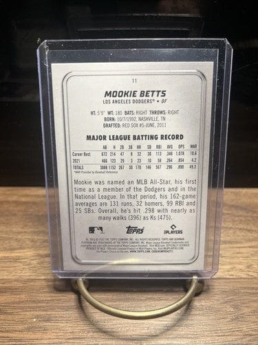 Cheap Sneaks Footwear/Sports Cards Baseball Card 2022 Bowman Platinum #11 Mookie Betts - Los Angeles Dodgers