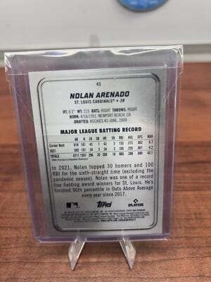 Cheap Sneaks Footwear/Sports Cards Baseball Card 2022 Bowman Platinum #43 Nolan Arenado
