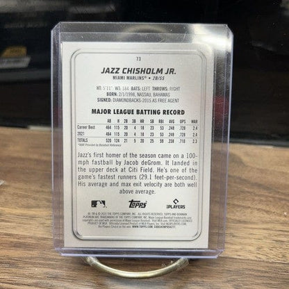 Cheap Sneaks Footwear/Sports Cards Baseball Card 2022 Bowman Platinum #73 Jazz Chisholm Jr.     Miami Marlins