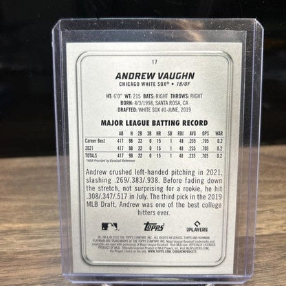 Cheap Sneaks Footwear/Sports Cards Baseball Card 2022 Bowman Platinum Andrew Vaughn Chicago White Sox Baseball Card #17
