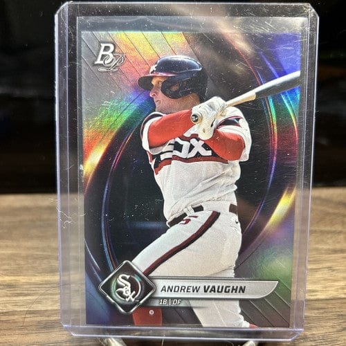 Cheap Sneaks Footwear/Sports Cards Baseball Card 2022 Bowman Platinum Andrew Vaughn Chicago White Sox Baseball Card #17
