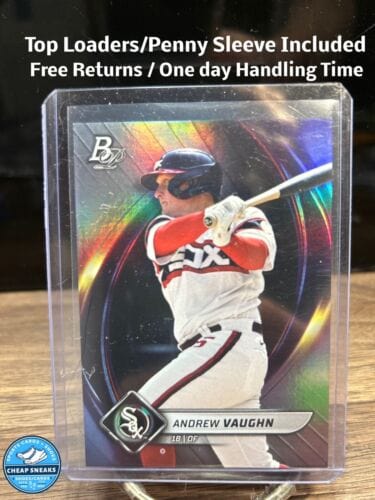 Cheap Sneaks Footwear/Sports Cards Baseball Card 2022 Bowman Platinum Andrew Vaughn Chicago White Sox Baseball Card #17