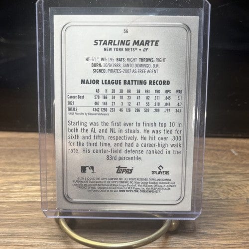 Cheap Sneaks Footwear/Sports Cards Baseball Card 2022 BOWMAN PLATINUM BASEBALL STARLING MARTE #56