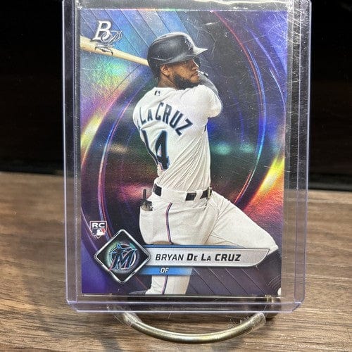 Cheap Sneaks Footwear/Sports Cards Baseball Card 2022 Bowman Platinum Bryan De La Cruz #68 Rookie RC Miami Marlins