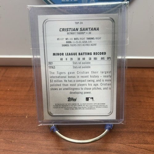 Cheap Sneaks Footwear/Sports Cards Baseball Card 2022 Bowman Platinum Christian Santana Top Prospects Tigers #TOP-24 IC