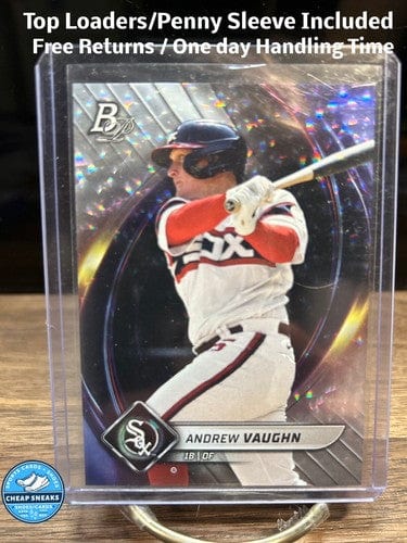 Cheap Sneaks Footwear/Sports Cards Baseball Card 2022 Bowman Platinum Ice Foil Andrew Vaughn Chicago White Sox Baseball