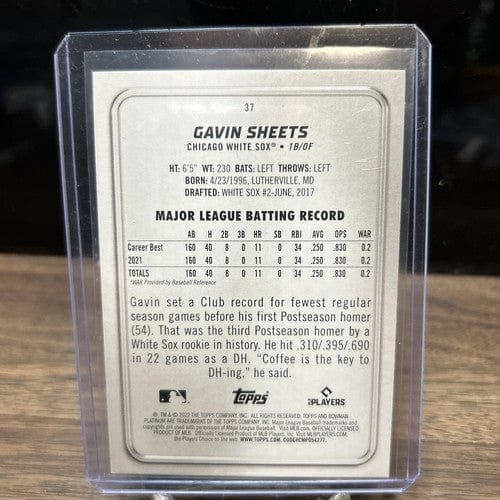 Cheap Sneaks Footwear/Sports Cards Baseball Card 2022 Bowman Platinum Ice Foil Gavin Sheets Chicago White Sox Baseball