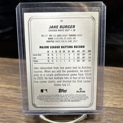 Cheap Sneaks Footwear/Sports Cards Baseball Card 2022 Bowman Platinum Ice Foil Jake Burger Chicago White Sox Baseball C