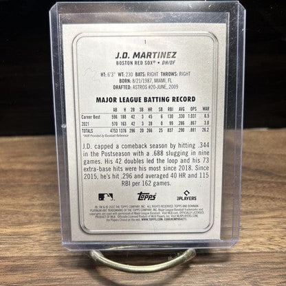 Cheap Sneaks Footwear/Sports Cards Baseball Card 2022 Bowman Platinum Ice Foilboard J.D. Martinez Boston Red Sox Baseba