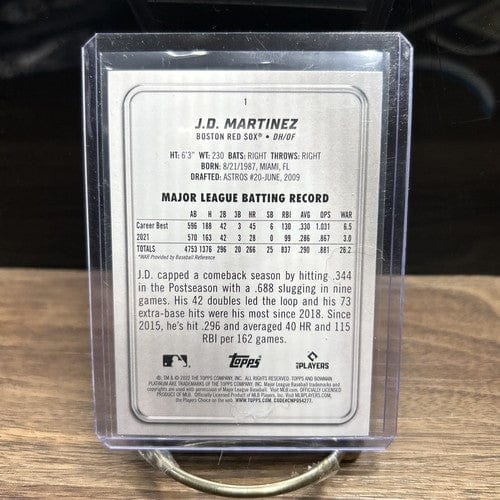 Cheap Sneaks Footwear/Sports Cards Baseball Card 2022 Bowman Platinum J.D. Martinez DH/OF Boston Red Sox,Tigers Basebal
