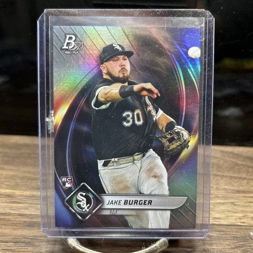 Cheap Sneaks Footwear/Sports Cards Baseball Card 2022 Bowman Platinum Jake Burger Chicago White Sox Baseball Card #82