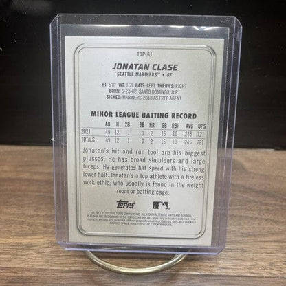 Cheap Sneaks Footwear/Sports Cards Baseball Card 2022 Bowman Platinum Jonatan Clase Seattle Mariners #TOP-61