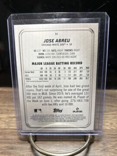 Cheap Sneaks Footwear/Sports Cards Baseball Card 2022 Bowman Platinum Jose ABreu Chicago White Sox Baseball Card #54