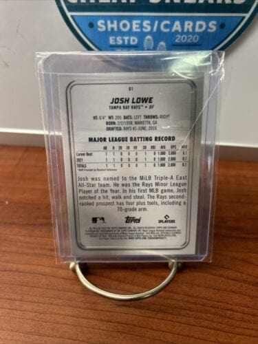 Cheap Sneaks Footwear/Sports Cards Baseball Card 2022 Bowman Platinum Josh Lowe #81 Tampa Bay Rays