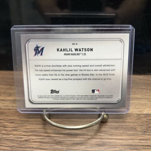 Cheap Sneaks Footwear/Sports Cards Baseball Card 2022 Bowman Platinum KAHLIL WATSON Minted In Merit MARLINS #MM-10
