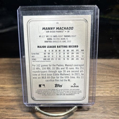 Cheap Sneaks Footwear/Sports Cards Baseball Card 2022 Bowman Platinum Manny Machado San Diego Padres #45