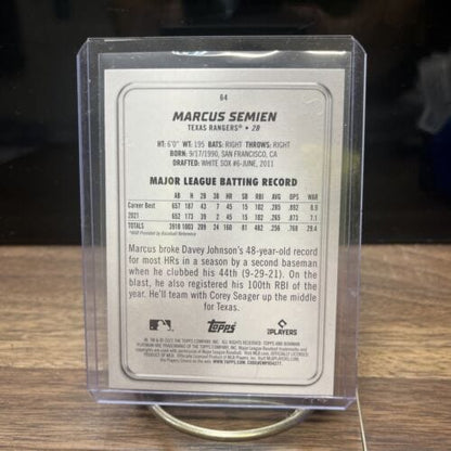 Cheap Sneaks Footwear/Sports Cards Baseball Card 2022 Bowman Platinum Marcus Semien Texas Rangers Baseball Card  #64