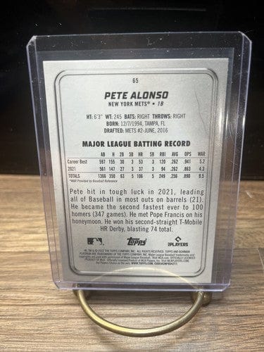 Cheap Sneaks Footwear/Sports Cards Baseball Card 2022 Bowman Platinum Pete Alonso #65 New York Mets