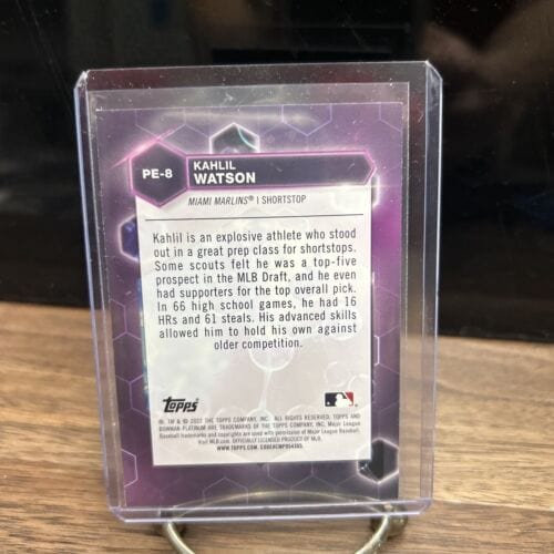 Cheap Sneaks Footwear/Sports Cards Baseball Card 2022 Bowman Platinum Precious Elements Kahlil Watson #PE-8 Marlins