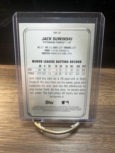 Cheap Sneaks Footwear/Sports Cards Baseball Card 2022 Bowman Platinum Prospect Jack Suwinski Pittsburgh Pirates #TOP-32