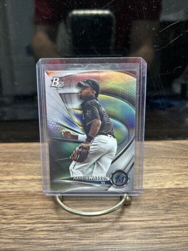 Cheap Sneaks Footwear/Sports Cards Baseball Card 2022 Bowman Platinum Prospect Kahlil Watson Miami Marlins #TOP-98