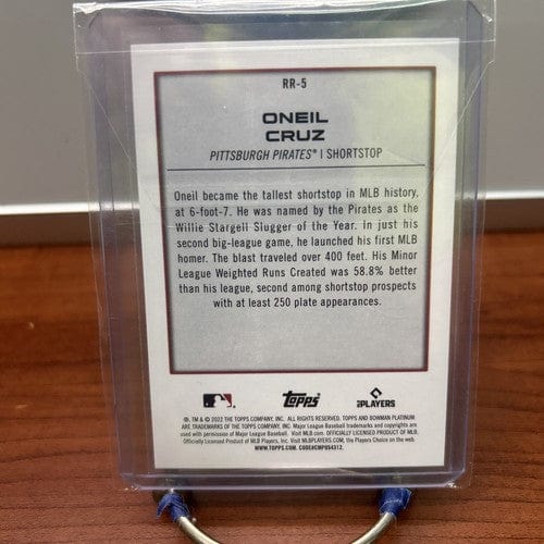 Cheap Sneaks Footwear/Sports Cards Baseball Card 2022 Bowman Platinum Renowned Rookies Oneil Cruz Rookie #RR-5 Pirates