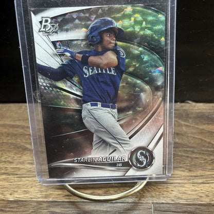 Cheap Sneaks Footwear/Sports Cards Baseball Card 2022 Bowman Platinum Starlin Aguilar TP Emerald Ice   Seattle Mariners