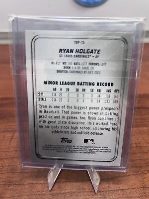 Cheap Sneaks Footwear/Sports Cards Baseball Card 2022 Bowman Platinum #TOP-75 Ryan Holgate Top Prospects Ice Foilboard