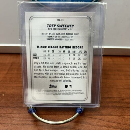 Cheap Sneaks Footwear/Sports Cards Baseball Card 2022 Bowman Platinum Top-93 Trey Sweeney Prospect New York Yankees