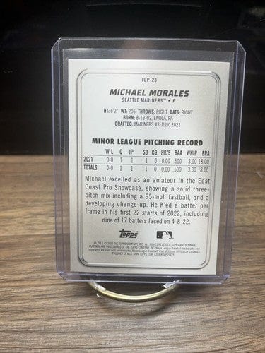 Cheap Sneaks Footwear/Sports Cards Baseball Card 2022 Bowman Platinum Top Prospects Michael Morales #TOP-23 Mariners