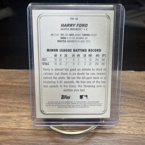Cheap Sneaks Footwear/Sports Cards Baseball Card 2022 Bowman Platinum Top Prospects #TOP-40 Harry Ford Seattle Mariners