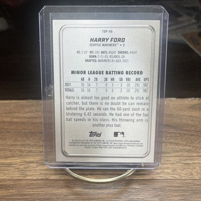Cheap Sneaks Footwear/Sports Cards Baseball Card 2022 Bowman Platinum Top Prospects #TOP-40 Ice Foil Harry Ford Seattle
